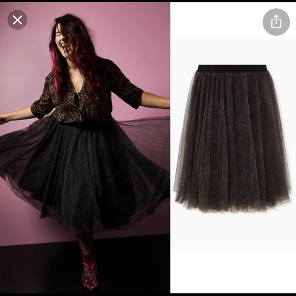 Tulle Leopard skirt torrid/Betsy Johnson